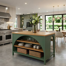 Load image into Gallery viewer, Farmhouse Kitchen Island with Open Storage 56" [Online Only]
