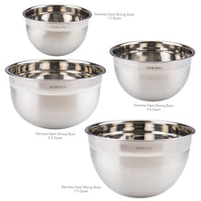 Load image into Gallery viewer, Stainless Steel Mixing Bowl Set [Online Only]
