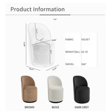 Load image into Gallery viewer, 360 Degree Swivel Armless Dining Barrel Chair [Online Only]
