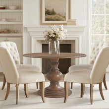 Load image into Gallery viewer, Round Pedestal Dining Table - Walnut [Online Only]
