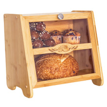 Load image into Gallery viewer, Double-Layer Farmhouse Bread Box
