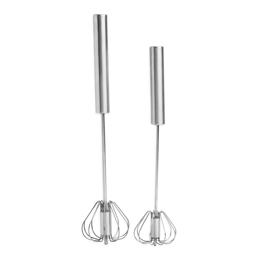 Stainless Steel Rotating Whisk (2 Sizes)