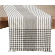 Load image into Gallery viewer, Stripe &amp; Check Table Runner
