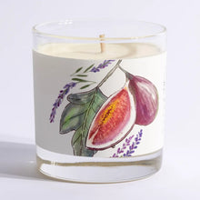 Load image into Gallery viewer, Lavender Fig Medium Glass Just Bee Candle
