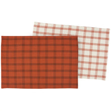 Load image into Gallery viewer, Fall Plaid Placemat (Reversible)
