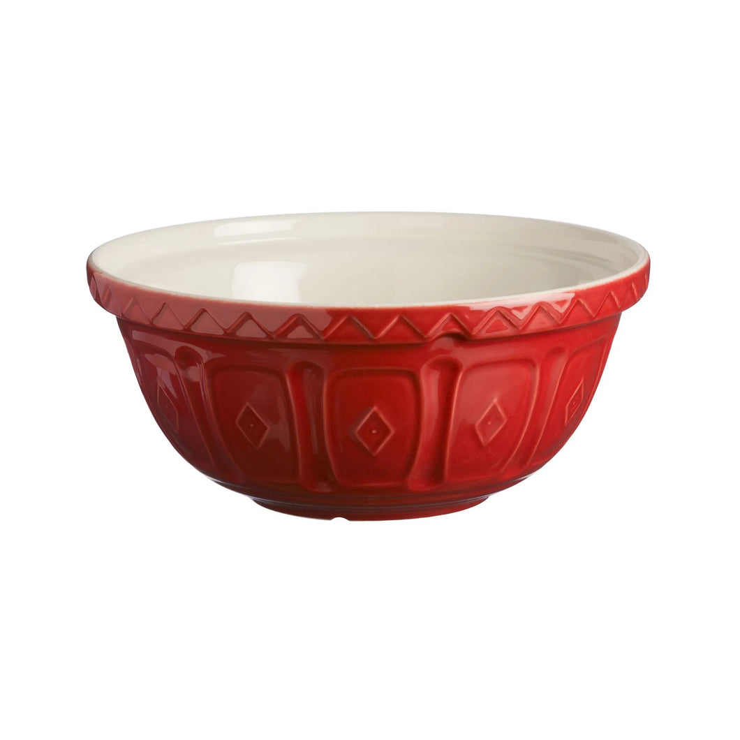 Mason Cash Red Color Mix Bowl Size 12