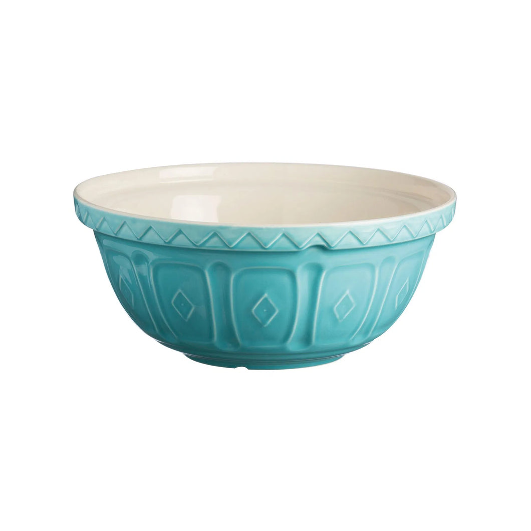 Mason Cash Turquoise Color Mix Bowl Size 12