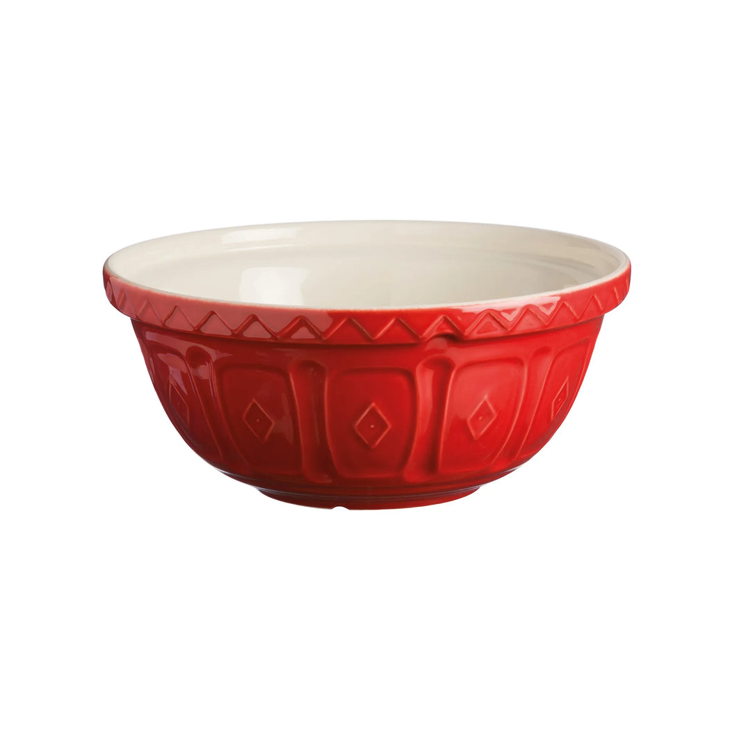 Mason Cash Red Color Mix Bowl Size 18