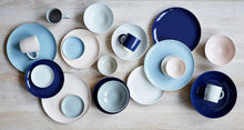 Load image into Gallery viewer, Shell Bisque Grey Porcelain 3 Piece Dinnerware Set, Service For 1 [Online Only]
