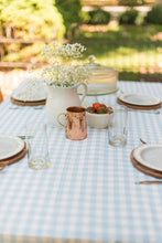 Load image into Gallery viewer, Blue Ruffled Gingham Tablecloth [Online Only]
