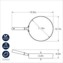 Load image into Gallery viewer, Cardamom™ Ceramic Nonstick 12 Inch Skillet with Stainless Steel Lid | Nordic Ware
