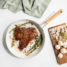 Load image into Gallery viewer, Cardamom™ Ceramic Nonstick 12 Inch Skillet with Stainless Steel Lid | Nordic Ware
