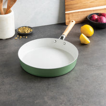 Load image into Gallery viewer, Cardamom™ Ceramic Nonstick 12 Inch Skillet with Stainless Steel Lid | Nordic Ware
