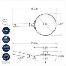 Load image into Gallery viewer, Cardamom™ 8" Ceramic Nonstick Skillet with Stainless Steel Lid | Nordic Ware
