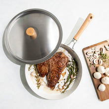 Load image into Gallery viewer, Cardamom™ Ceramic Nonstick 12 Inch Skillet with Stainless Steel Lid | Nordic Ware
