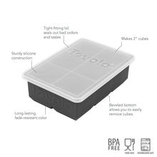 Load image into Gallery viewer, King Cube Silicone Ice Mold with Lid [Online Only]
