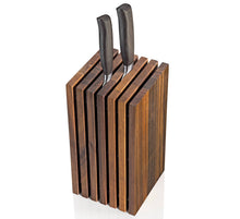Load image into Gallery viewer, Walnut Slotted Knife Block (Holds 12 Knives)
