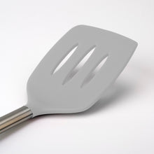 Load image into Gallery viewer, Silicone and Stainless Steel Slotted Turner [Online Only]
