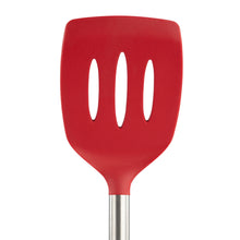 Load image into Gallery viewer, Silicone and Stainless Steel Slotted Turner [Online Only]
