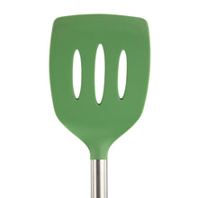 Load image into Gallery viewer, Silicone and Stainless Steel Slotted Turner [Online Only]

