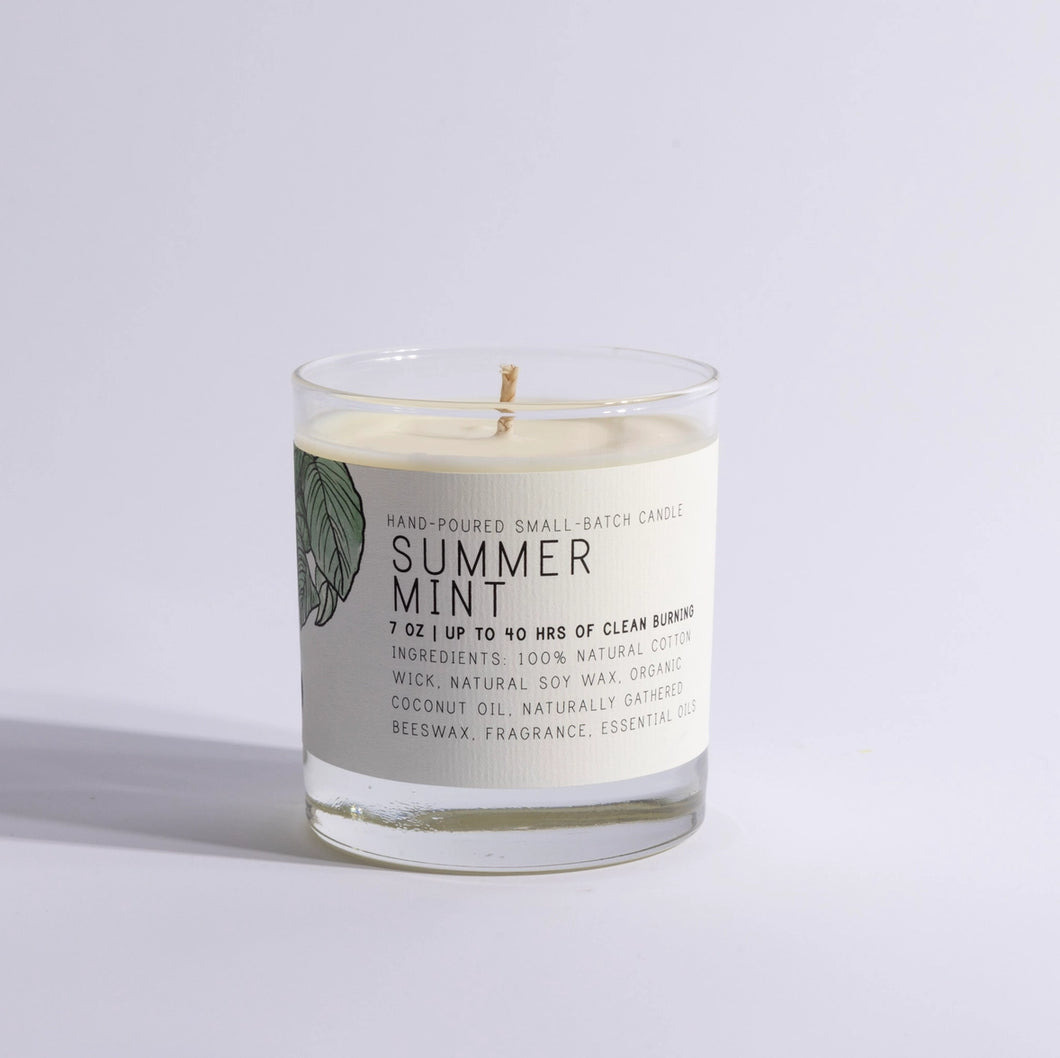 Summer Mint 7 oz. Just Bee Candle Jar