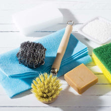 Load image into Gallery viewer, Natural Bristle Veggie and Dish Scrub Brush
