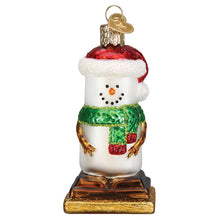 Load image into Gallery viewer, S'mores Snowman Ornament [Online Only]
