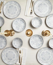 Load image into Gallery viewer, Soft Green &amp; White Botanical 12-Piece Dinnerware Set (Service for 4)
