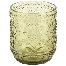Load image into Gallery viewer, Green Flower Drinking Glass
