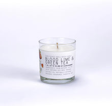 Load image into Gallery viewer, Blood Lime &amp; Green Tea 7 oz. Just Bee Candle
