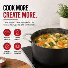 Load image into Gallery viewer, Alva Non-Stick Stock Pot with Lid Black— 4.5-QT. [Online Only]
