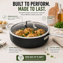 Load image into Gallery viewer, Alva Non-Stick Sauté Pan with Lid Black—4-Qt [Online Only]
