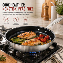 Load image into Gallery viewer, Alva Stainless Steel + Non-Stick Frying Pan—Various Sizes [Online Only]
