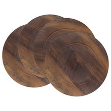 Load image into Gallery viewer, Faux Wood Charger Plate
