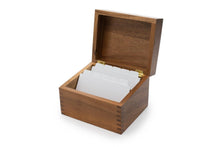Load image into Gallery viewer, Ironwood Acacia Recipe Box
