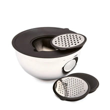 Load image into Gallery viewer, Mixing Bowl with Splash Proof Lid + Grater 3L
