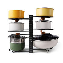 Load image into Gallery viewer, Adjustable Pot Rack Kitchen Storage Organizer - Black [Online Only]
