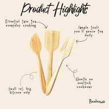 Load image into Gallery viewer, Bamboo Kitchen Utensil Set | 3 Pieces [Online Only]
