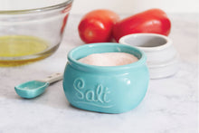 Load image into Gallery viewer, Blue Mason Jar Salt Cellar

