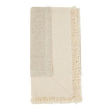 Load image into Gallery viewer, Double-Layer Fringe Cotton Blend Cloth Napkins 20" W X 20" L, Set of 4 [Online Only]
