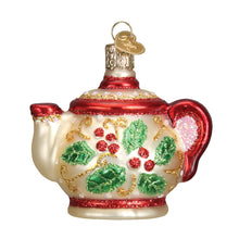 Load image into Gallery viewer, Holly Teapot Ornament [Online Only]

