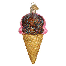 Load image into Gallery viewer, Neapolitan Ice Cream Cone Ornament [Online Only]
