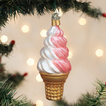 Load image into Gallery viewer, Strawberry Swirl Soft Serve Ornament [Online Only]
