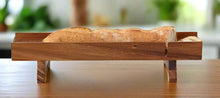 Load image into Gallery viewer, Acacia Wood French Bread Slicer Raised Tray [Online Only]
