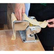 Load image into Gallery viewer, Fante's Silver Pasta Machine with Double Pasta Cutter
