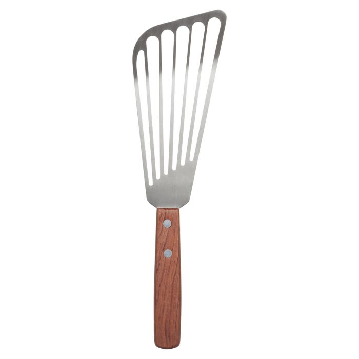 Fish Spatula Slotted Angled Stainless Steel Turner