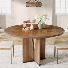 Load image into Gallery viewer, Round Compact Dining Table For 4 - Rustic Brown [Online Only]
