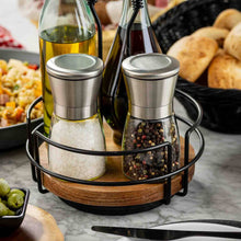 Load image into Gallery viewer, 6 oz Glass Salt &amp; Pepper Grinding Mill, Set of 2

