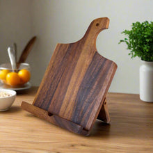 Load image into Gallery viewer, Acacia Wood Cookbook &amp; Tablet Holder [Online Only]
