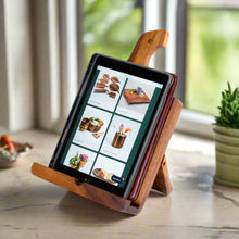 Load image into Gallery viewer, Acacia Wood Cookbook &amp; Tablet Holder [Online Only]
